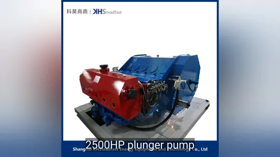2500HP High Pressure Fracturing Plunger Pump