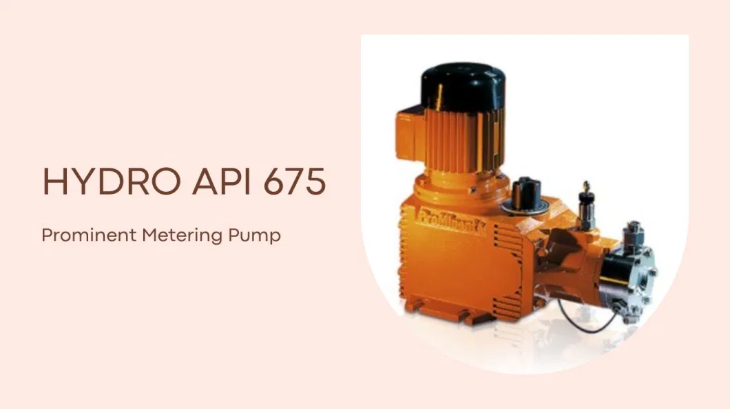 Prominent Hydro API PTFE Multi-Layer Diaphragm Hydraulic Metering Pump